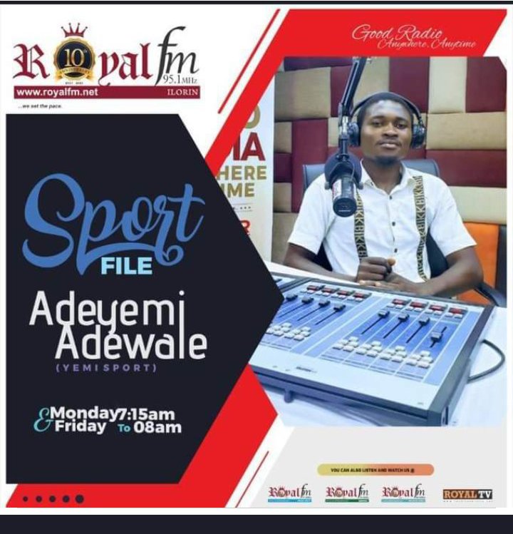 hardz15's tweet photo. Join me and the crew for the #Sportsfile on @RoyalFM951
Today, we discuss about Real Madrid's victory in the Super Cup, transfers, chances of Joshua IB retaining his belt, and other stories in the sport industry.
Join us on the show, call 08108501371, WhatsApp on 09167375588 https://t.co/FvrTBtWRXt