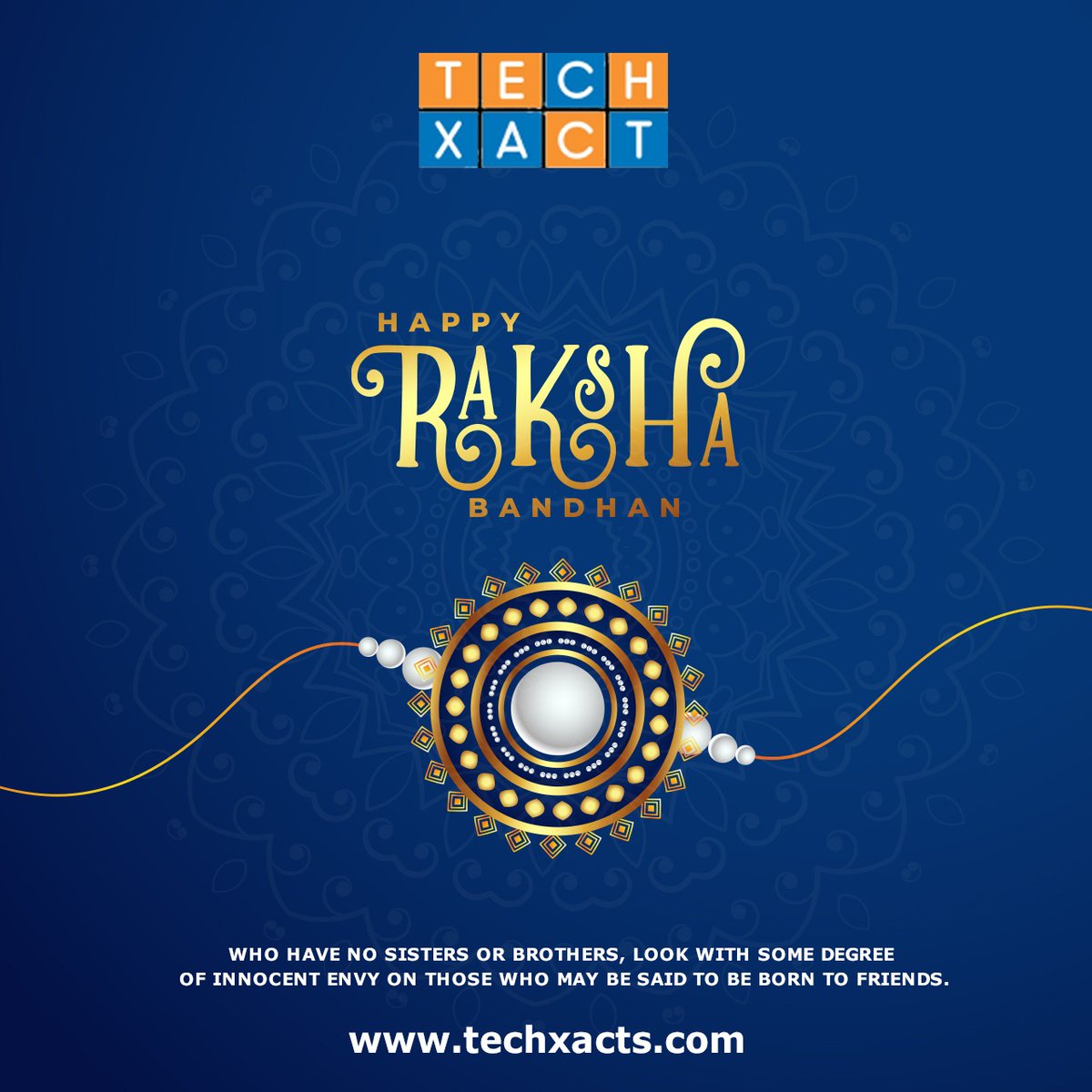 Techxacts's tweet image. #Techxact Wishing you all a very Happy Raksha Bandhan.

#rakhiforbrother #siblings #bhai #rakhibandhan #brothers #brothersister #brotherandsister #celebration #bro #indian