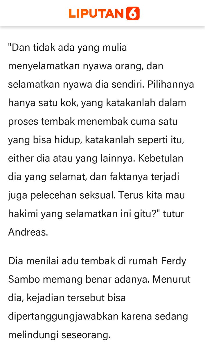 Kawanku

BAP pertama Bharada E (Richard Eliezer) berkata "bela diri karena pelecehan seksual JH kepada PC" kawan, sesuai LP B yang dilaporkan pada 9 Juli kawanku

x.com/JustAFreeStyle…