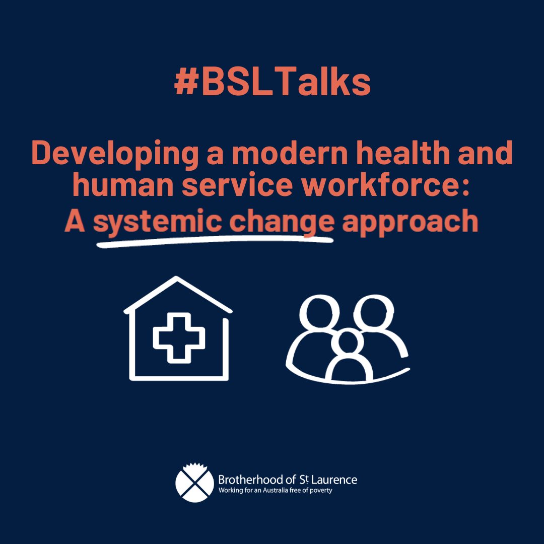 Join our FREE upcoming #BSLTalks, ‘Developing a modern health and human service workforce: A systemic change approach’ on Monday, 22 August from 4-5pm. Register here: trybooking.com/events/landing… #springst #auspol