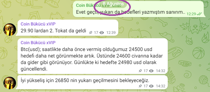 Tarih 8 Ağustos 2022. Yorumsuz.. #BTCUSDT #BTCUSD