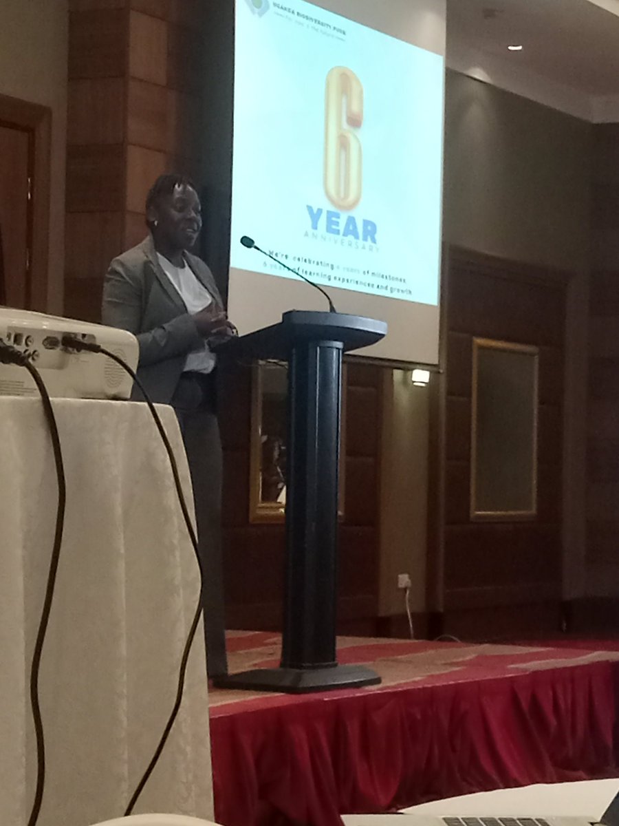 Ms Daniele Nirandutiye of @usmissionuganda giving a speech as <a href="/ubf_info/">Uganda Biodiversity Fund</a> celebrates 6 years of existence at Sheraton hotel. Congratulations UBF <a href="/WCSUganda/">Wildlife Conservation Society, Uganda</a>