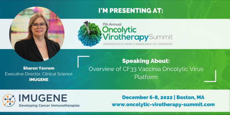Melroseavenick's tweet photo. Our new Executive Director of Clinical Science at @TeamImugene Dr Sharon Yavrom is speaking on #CF33 OV platform in December. #groundbreaking #standingroomonly #Thisistheway https://t.co/ruC1ftZC99