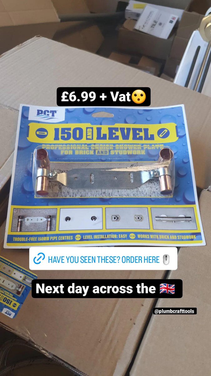 Have you seen these? 
macdonaldplumbingsupplies.com/valves-brasswa… 🖱

<a href="/PlumbcraftLtd/">Plumbcraft Tools Ltd</a> 150 and Level shower fixings bracket.

Just £6.99 + Vat 😮

Next day across the 🇬🇧 ✅️