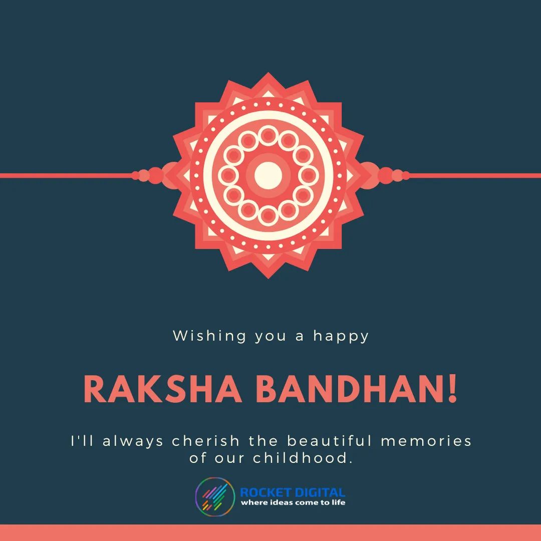 RocketDigitalCo's tweet photo. We giggle and we cry, we play and we fight. The moments of happiness and sorrows we shared together have made our bond stronger. Wishing you a very Happy Raksha Bandhan.
#RakshaBandhan
#rakhi2022 https://t.co/Te7JaMgyLo