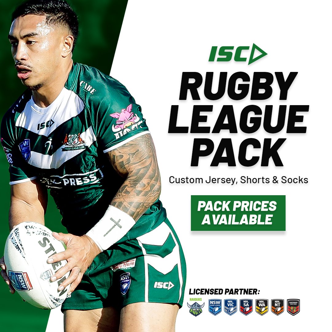 2023 RUGBY LEAGUE PACKS 🏉 Available now! Request a quote to get exclusive pack pricing: bit.ly/ISC-RugbyLeague Pack includes: Custom Jersey, Shorts & Socks. 📸 St Marys Junior Rugby League Club #MadeByISC #Teamwear #RugbyLeague #Rugby