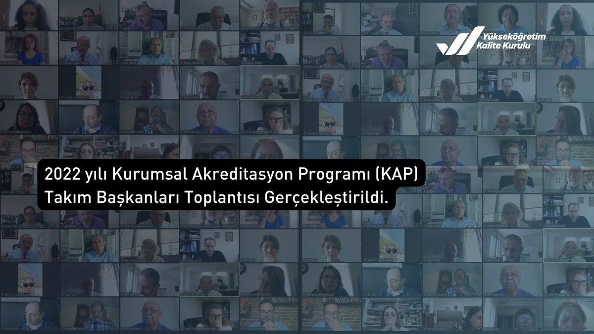 ykalitekurulu's tweet photo. YÖKAK tarafından yürütülen 2022 yılı Kurumsal Akreditasyon Programı (KAP) kapsamında yükseköğretim kurumlarını değerlendirmek üzere görevlendirilen takımların başkanları ile toplantı gerçekleştirildi. 

Haberin devamı için tıklayınız.👉 https://t.co/bVL1VN6H8l https://t.co/mvAMCPIRNC