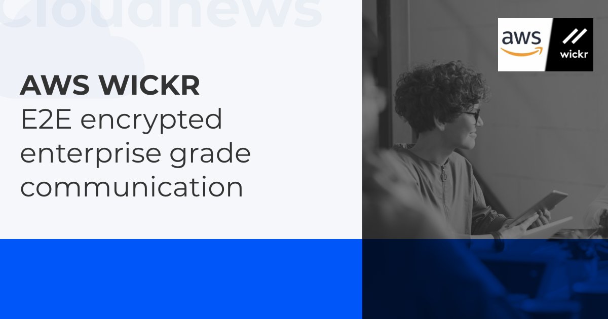 HOT NEWS🔥 AWS has announced the public preview of one of its new services: #AWSWickr. This service enables #end2end encrypted enterprise communication across messages, voice calls, video calls, file sharing &amp; screen sharing. Curious? 👉🏻hubs.la/Q01jHF8t0