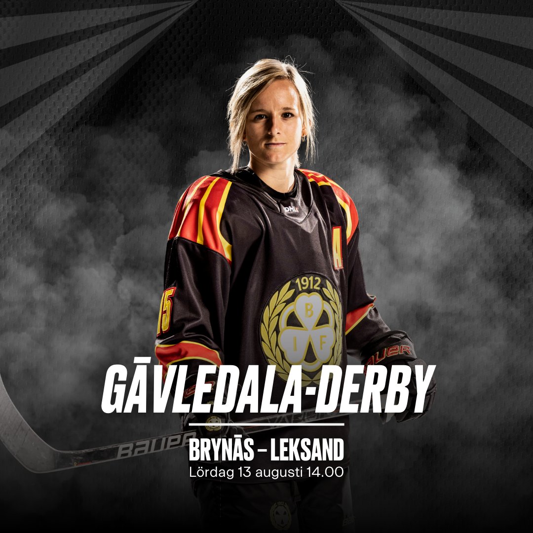 Brynas's tweet photo. 🏒 | SDHL-laget spelar första matchen för säsongen - GävleDala-derby i Monitor ERP Arena.

🆚 Brynäs - Leksand
🏒 Försäsongsmatch
🕑 Lördag 13 augusti, 14.00
🏟️ Monitor ERP Arena
🎟️ Fri entré https://t.co/D3tnRhLosA
