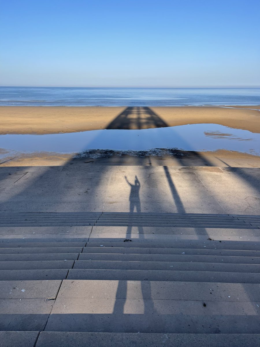 Stephencheatley's tweet image. Blackpool Tower shadow selfie 🗼