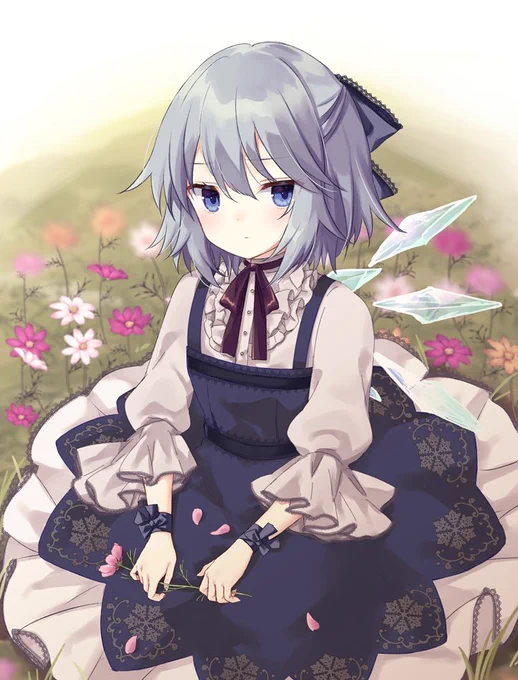 紅魔郷20周年おめでとうございますだいぶ前に描いたチルノ 
