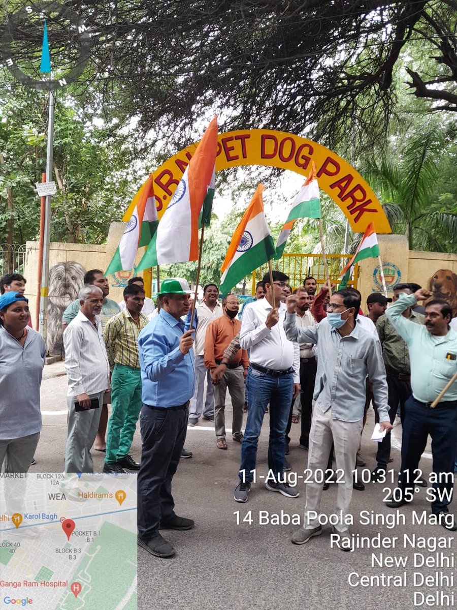 kbzdc's tweet photo. Tiranga yatra conducted in different wards of KBZ by Ward Inspecting Officer on the occasion of 75th Azadi ka Amrit Mahotsav (Har Ghar Tiranga) on 11.08.2022. #azadikaamritmahotsav2022 #HarGharTiranga #karolbaghzone @AshwaniKumar_92 @MCD_Delhi @GyaneshBharti1 @Shashanka_IAS https://t.co/N1yjRj2oA6