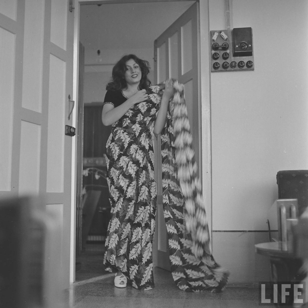 Madhubala, the most enduring actress in Bollywood's silver screen age, shot by James Burke for LIFE magazine, 1951