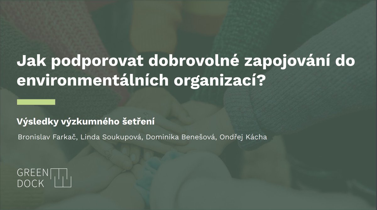 GreenDockCZ's tweet photo. Jak environmentální organizace mohou podporovat své dobrovolníky? Čtěte v naší nové výzkumné zprávě: https://t.co/pufZj4rWGk https://t.co/PTdiiHHVZ9