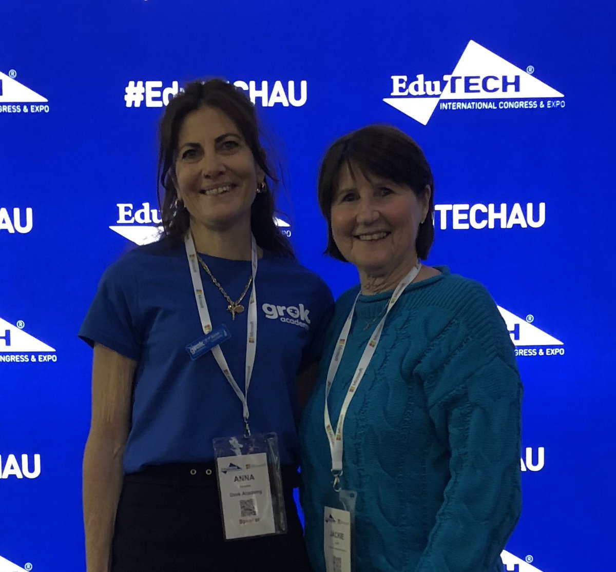 jackie_child's tweet image. So good to chat and catch up @AnnaKinnane2 @EduTECH_AU #groklearning
