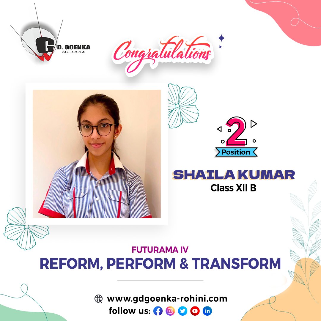 GdRohini's tweet photo. Himalaya Public Sr. Sec. School recently organized the Futurama IV competition wherein the bright students of GDGPS, Sector 22, Rohini, participated &amp; came with flying colours as winners.
#studentstalent #congratulations #winner #schoolcompetition #gdgoenkarohini #gdgps #GDGPS22 https://t.co/NkjcmgaicL