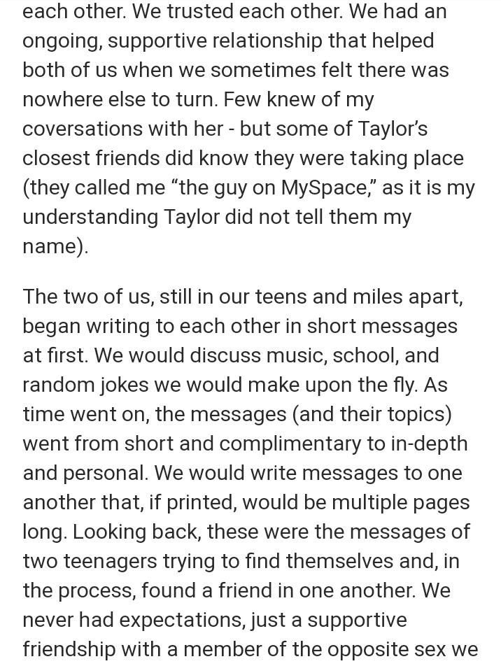 f0lkl0re2's tweet photo. Read this on Quora and OMG!!! I really hope this guy and Taylor reconnected somehow. It's shocking how I never knew this😭😭😭did y'all know!?!?!!! https://t.co/OFu5mk44Ht