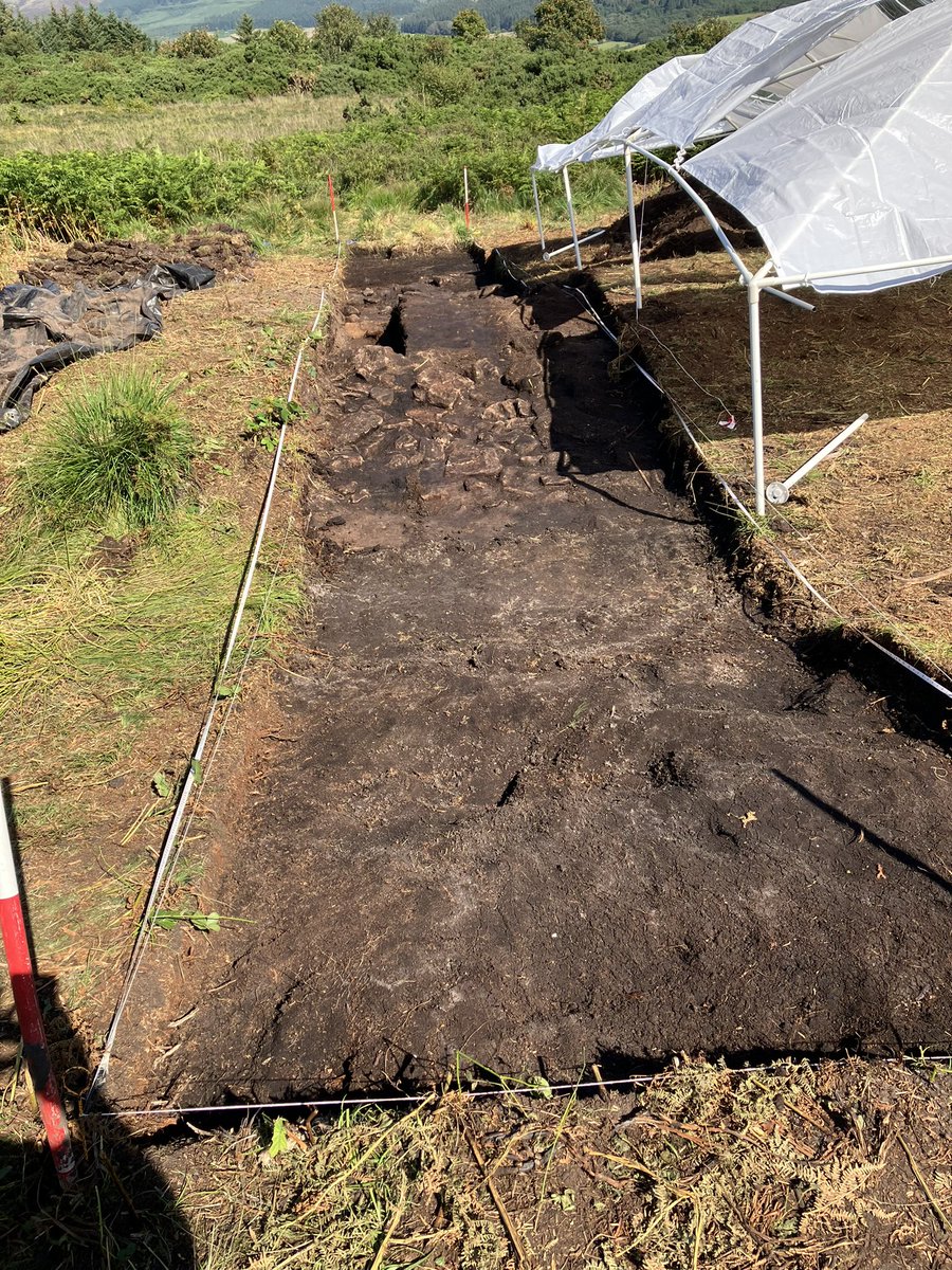 urbanprehisto's tweet photo. At #drumadoon #cursus we’ve got back down to the 2021 trial trench. It’s a big complex bank! @UofGArchaeo @ArchScot #ScotlandDigs2022 https://t.co/uSOB6ToBRr
