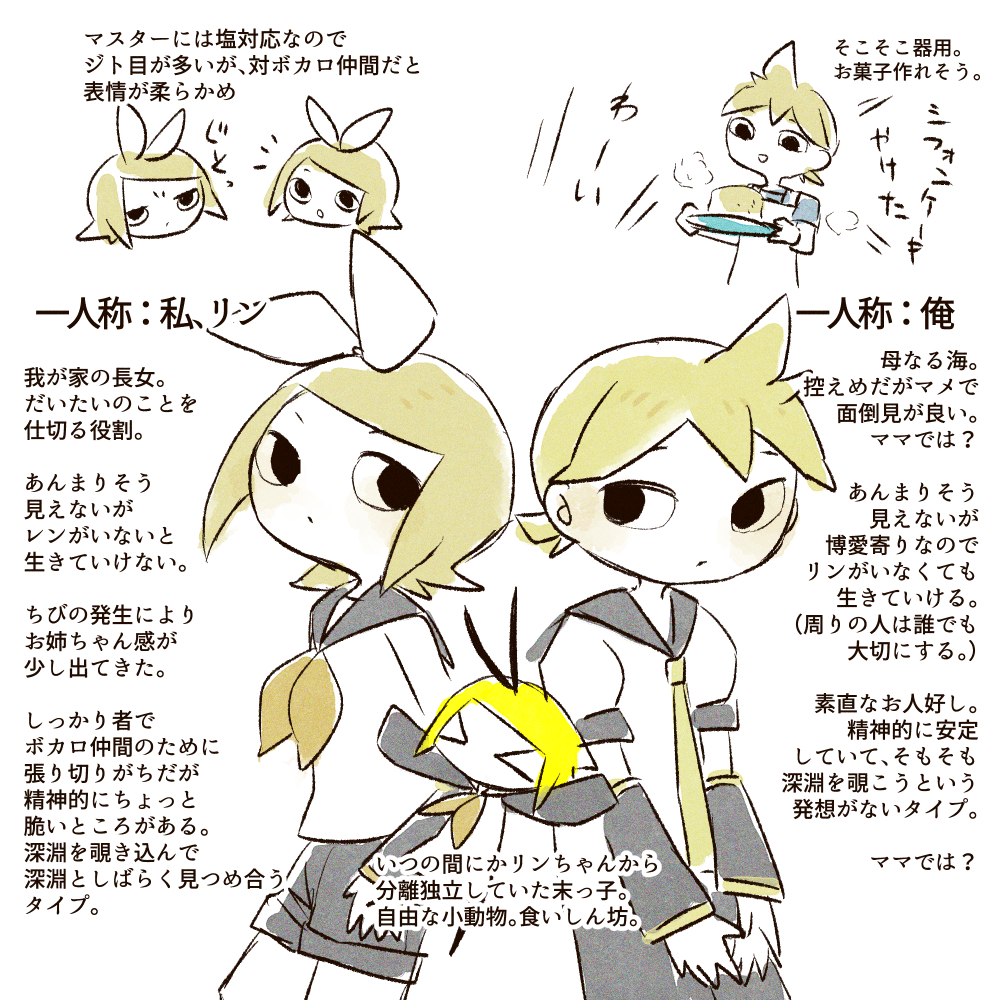 #うちの鏡音 便乗という名の過去ツイート復習 