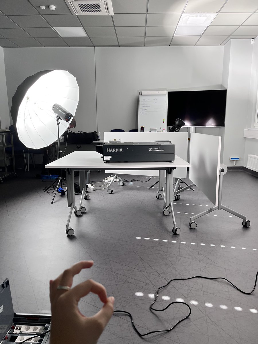 GretaBucyte's tweet photo. Another casual day at the office #photoshoot #spectrometer #ultranice #ultrafast #lightconversion https://t.co/hKfMLtHhzq