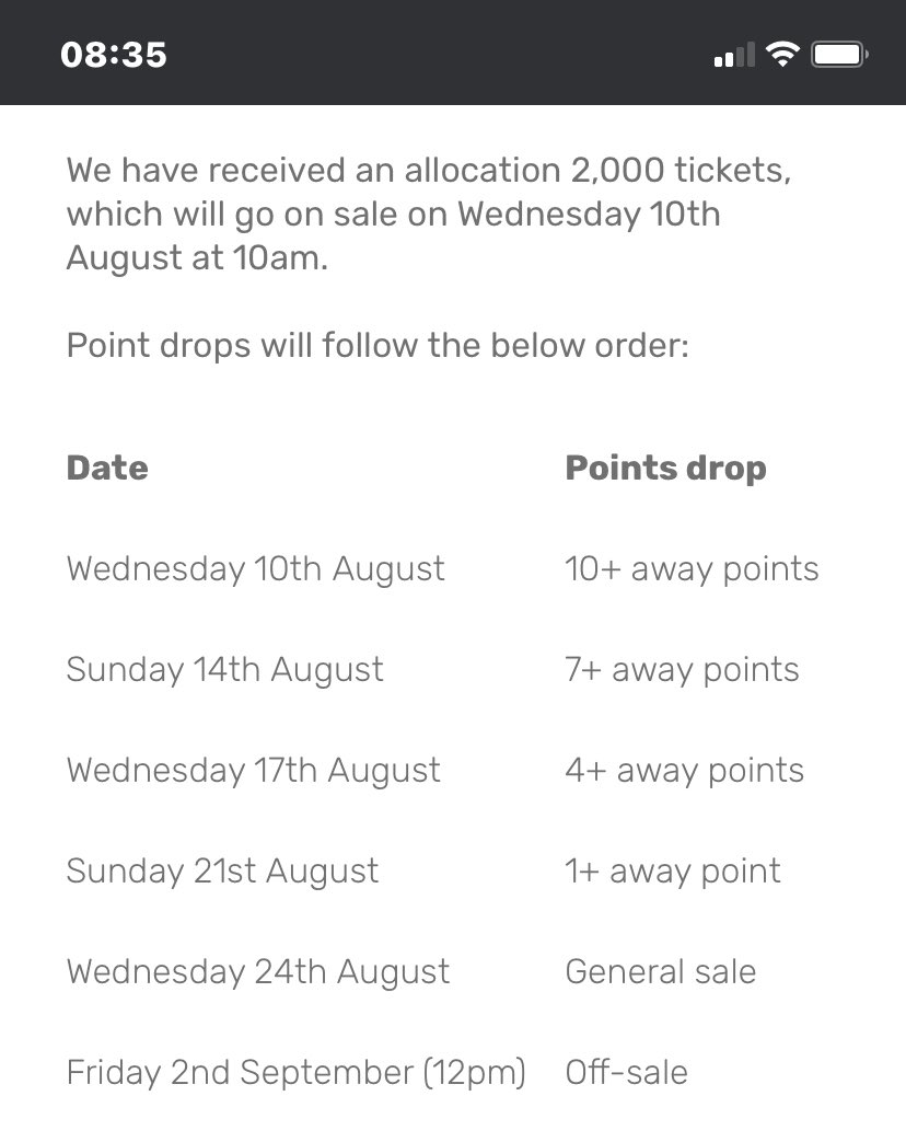 CherryCola1515's tweet photo. tickets for 🌳 #awaday secured 👏, not many sold at this point, the game is going to b bonkers not least from the reaction of 🌳 fans,
Next point drop for Forest tickets is due Sunday 14th August, let’s do this wonderful #afcb🍒 ppl 🥳 https://t.co/zjJMGf5KS1