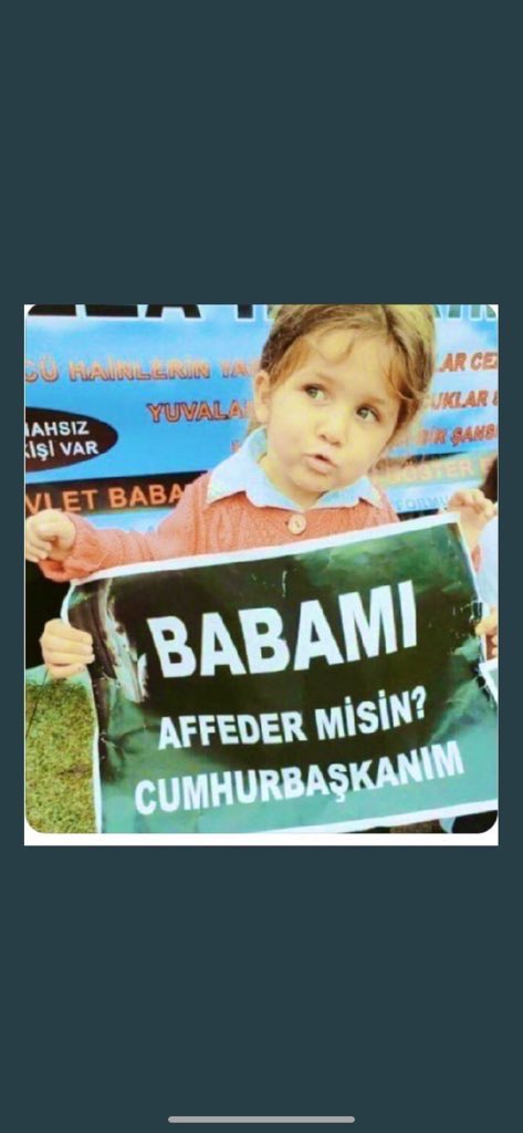 MahkumYareni (@mhkmyrni33) on Twitter photo <a href="/adalet_bakanlik/">T.C. Adalet Bakanlığı</a> Binlerce ÇOCUK BABASİZ DÜNYAYA GELDİ Binlerceside daha küçücükn babasini taniyamdan buyudu
COCUKLAR artik Babasiz buyumesin
Talebimiz TemizSayfa
#GenelAf <a href="/adalet_bakanlik/">T.C. Adalet Bakanlığı</a> Binlerce ÇOCUK BABASİZ DÜNYAYA GELDİ Binlerceside daha küçücükn babasini taniyamdan buyudu
COCUKLAR artik Babasiz buyumesin
Talebimiz TemizSayfa
#GenelAf