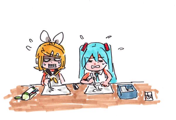 俺の描くこの2人は、仲が良いのか悪いのかよくわからんが、アホであると思っている... 