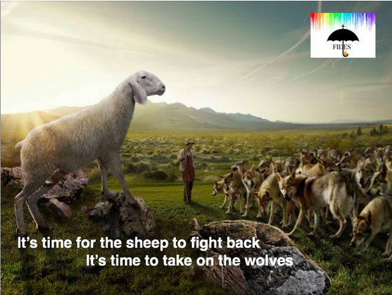 Just as the wolves cannot be the sheep, much less can they be the Shepherd.