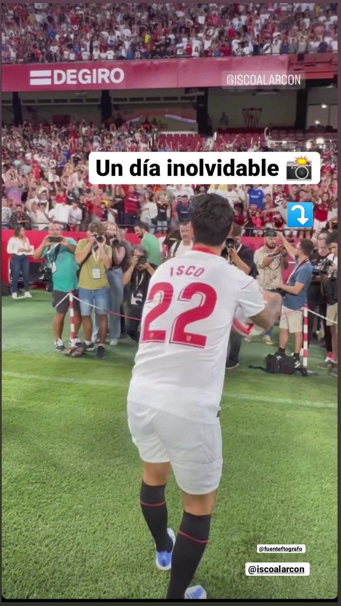 Fuentesftografo's tweet photo. Ayer fue un día #Inolvidable...
@Fuentesftografo 📸
Presentación de @isco_alarcon
#Sevilla #SevillaHoy #RedesSociales #tdsactualidad #tdsdeportes #SevillaFC #sevillafutbolclub #isco22 https://t.co/EaaZW8oPPR