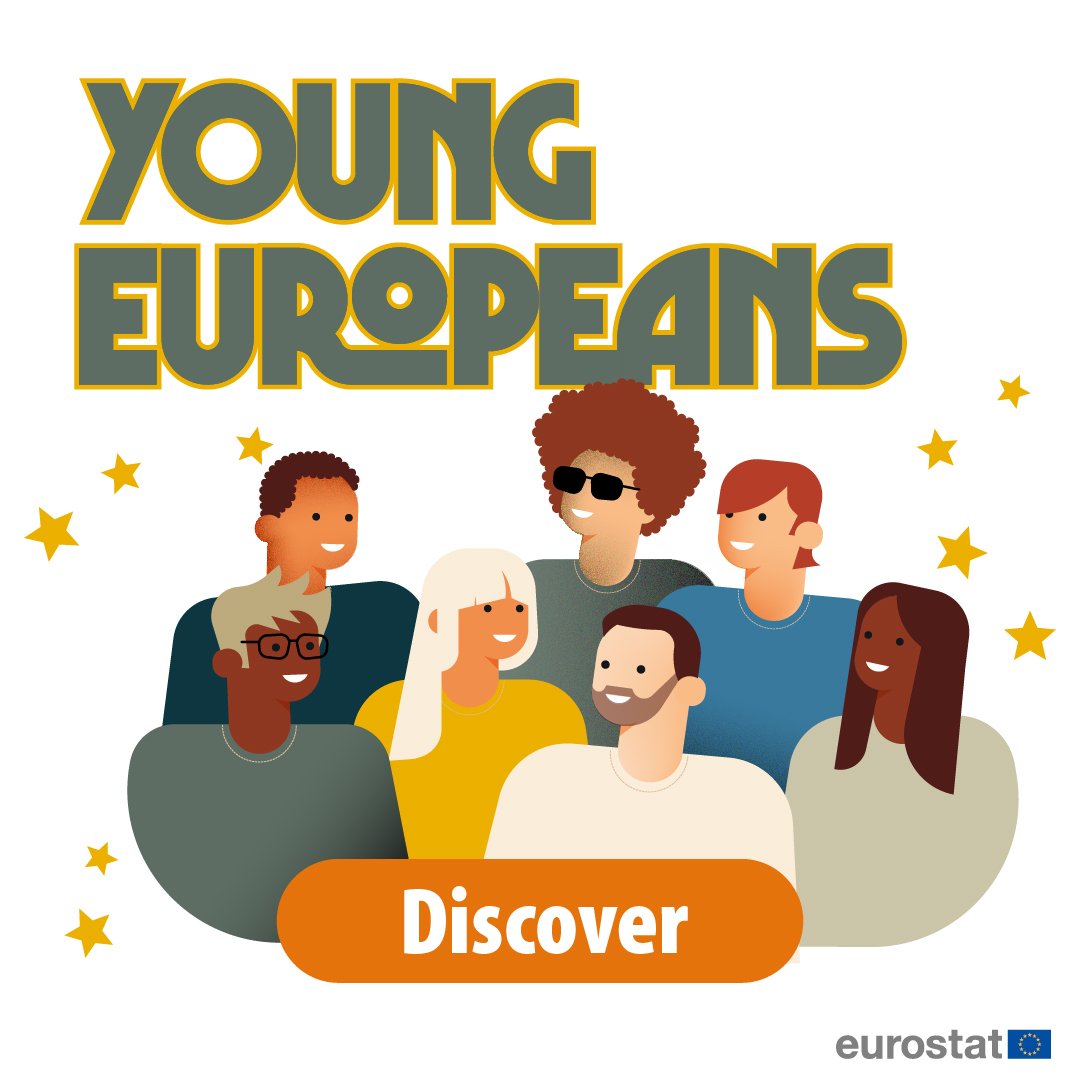 EU_Eurostat's tweet image. 🧑‍🤝‍🧑Celebrate #InternationalYouthDay with Eurostat 
📊From our fun interactive tool ‘Young Europeans’, to our dedicated ‘youth’ section and #StatisticsExplained articles for deeper analysis, discover data for young people in the EU! 😮
👉europa.eu/!yPhq9c
#EuropeanYearOfYouth