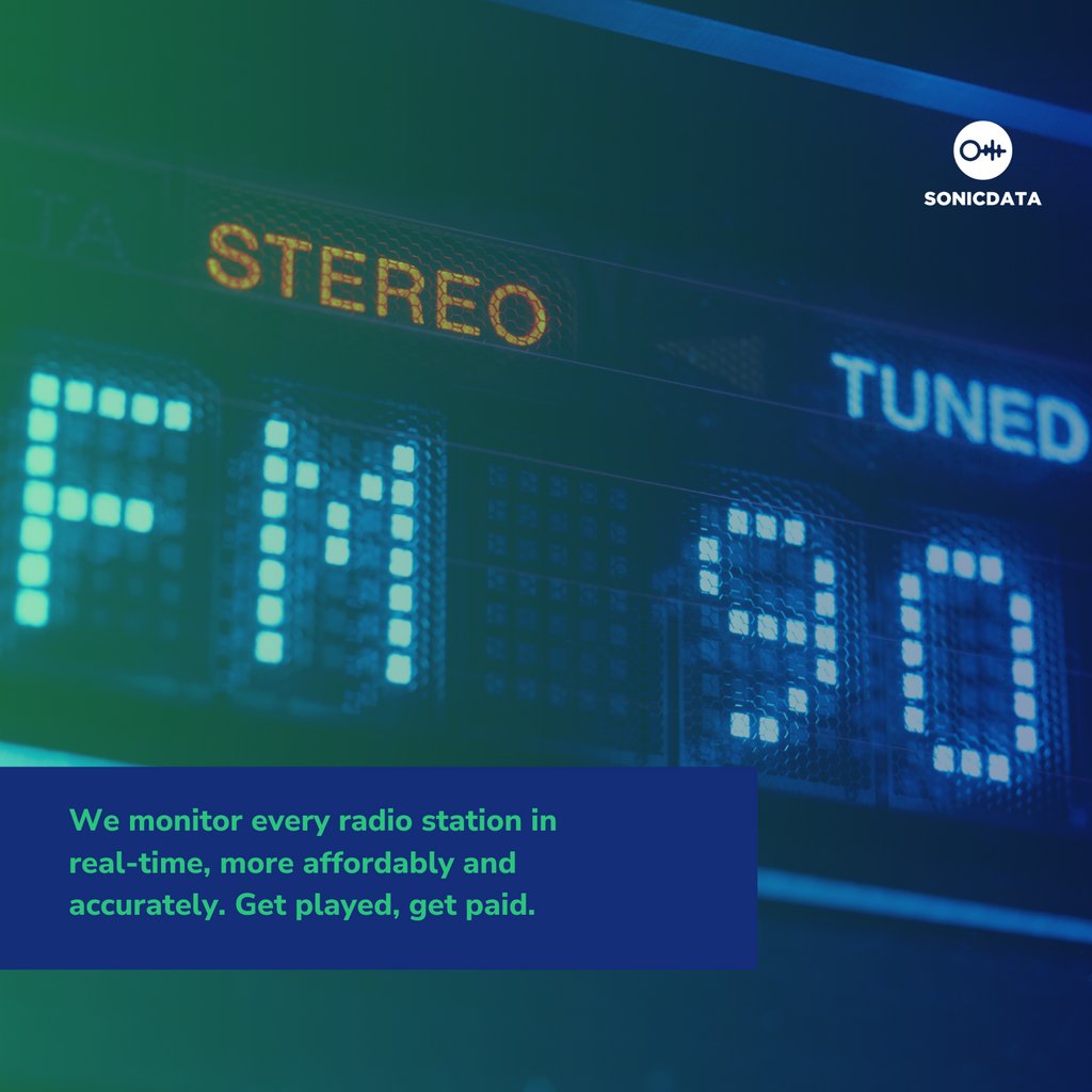 Sonic__Data's tweet image. Future-proof your work and gain access to the only diverse identification, tracking, and reporting platform for music and sound. 

Discover more by visiting the link in our profile!

#SonicData #music #musicindustry #radio #TV #podcast #socialmedia #getplayed #getpaid