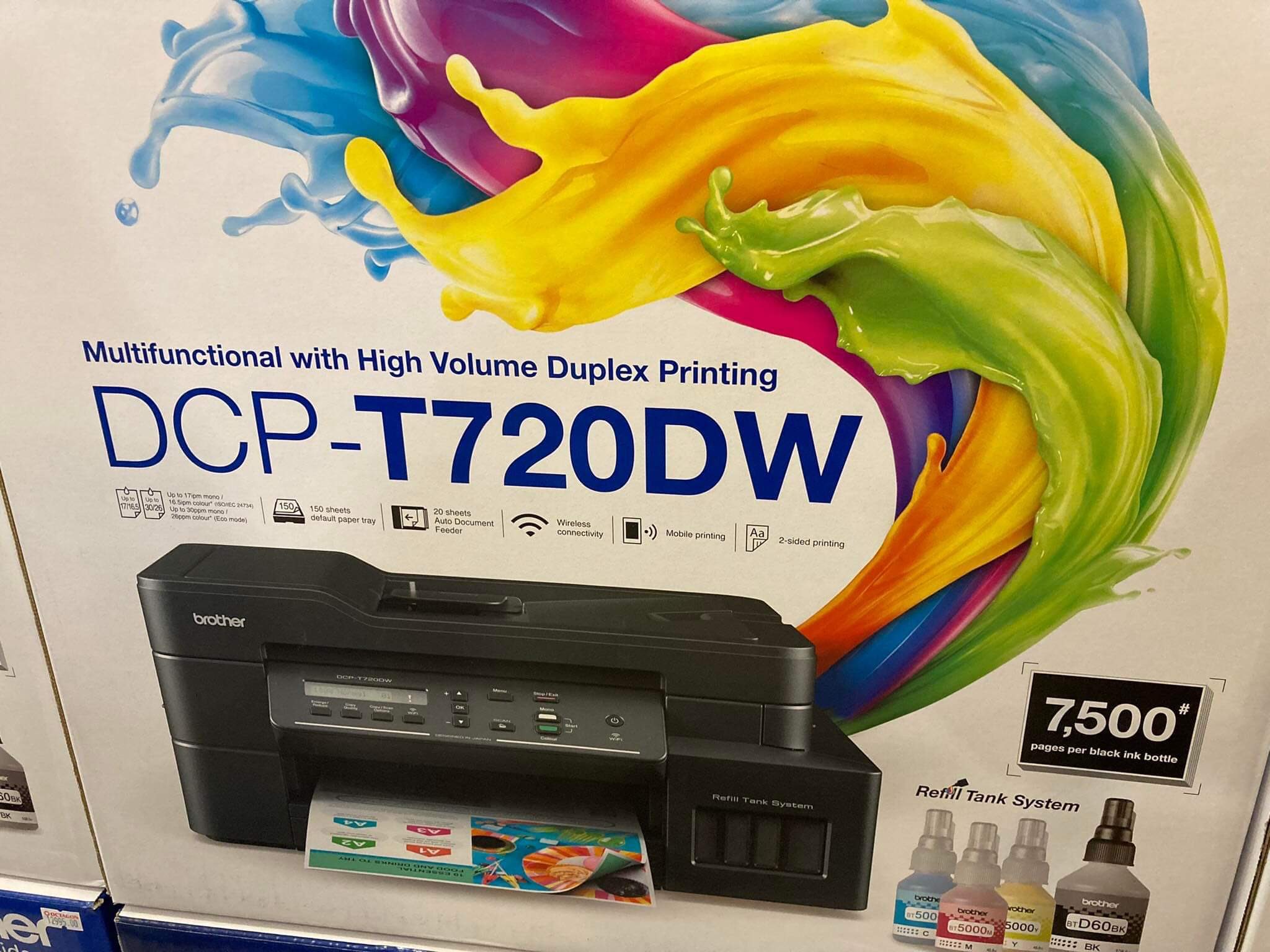 Brother dcp t720dw ink tank printer specs guaranteed authentic