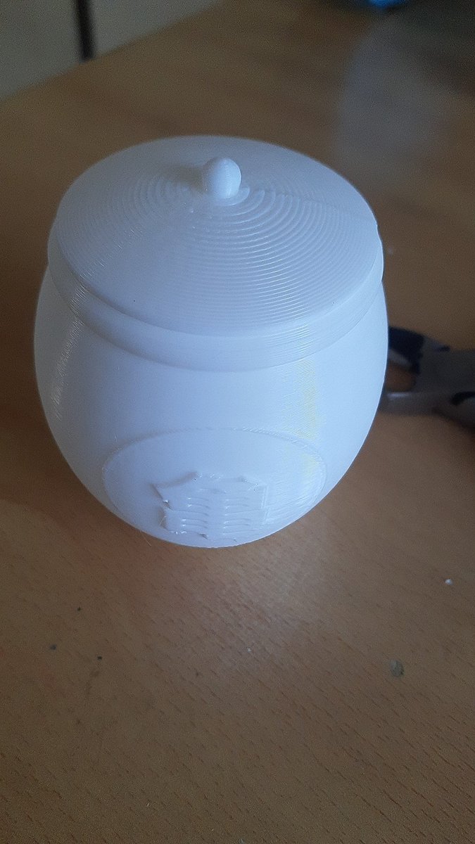 M3dcad's tweet image. 壺が出来上がったよ(^-^)