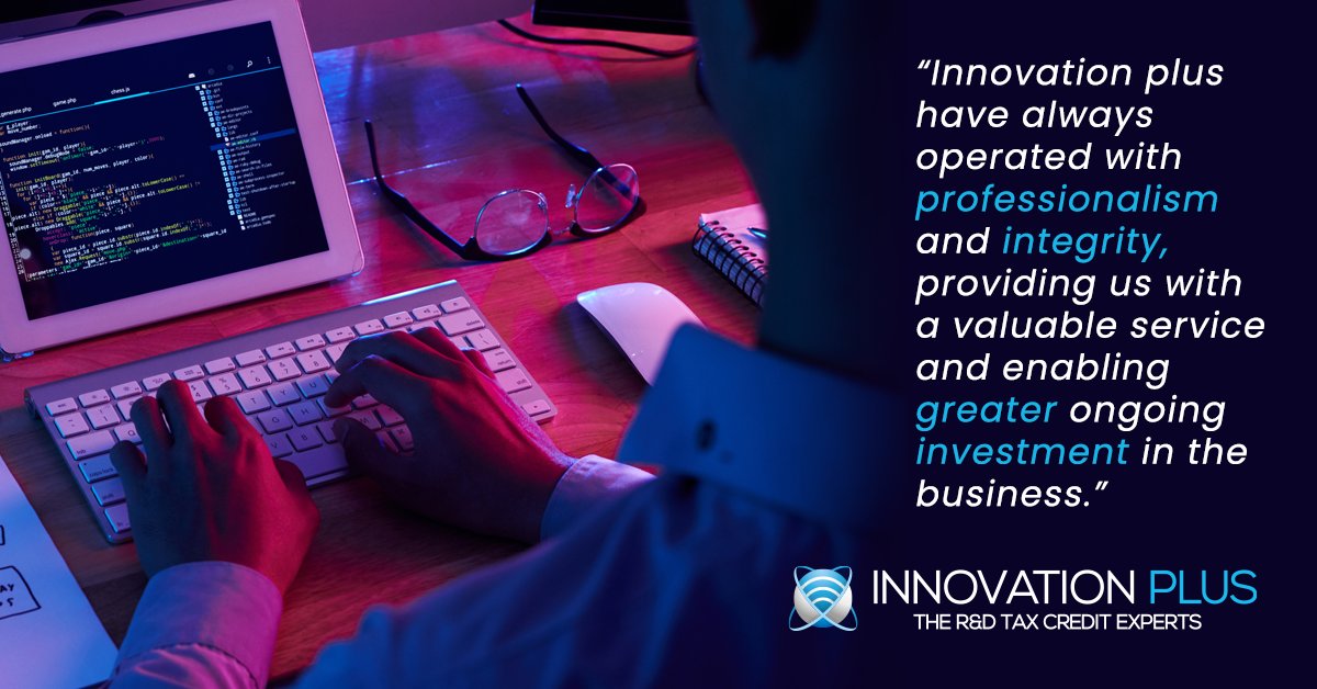 Our latest success story: Innovation Plus enables a London-based system integrator to invest more into their R&amp;D activties by preparing optimal, compliant R&amp;D claims. Read what they say here: lnkd.in/ecaFaYEV
 #innovation #systemintegrators #rdtaxcredits
