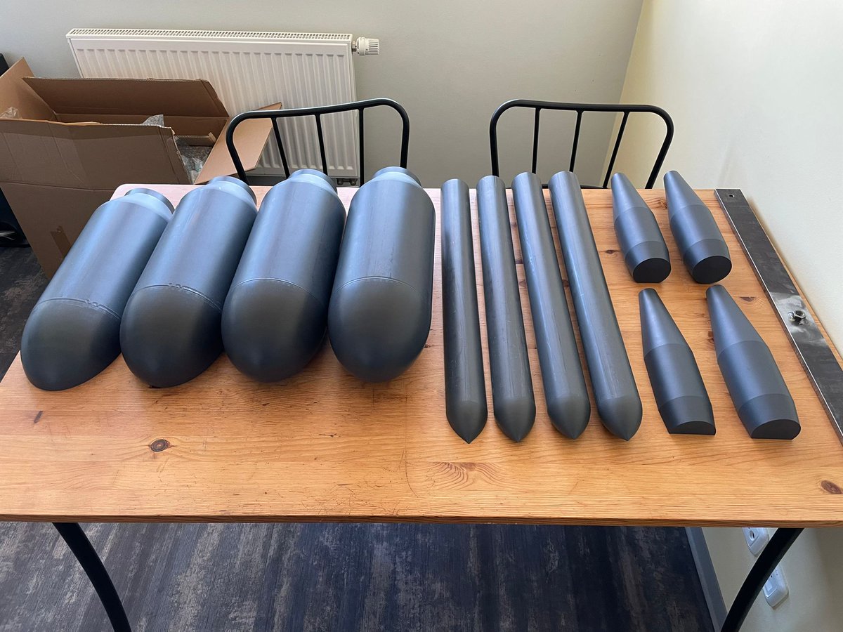 Peter Menzel (@drpetermenzel) on Twitter photo Today our new #UXO dummies for the wind tunnel experiments arrived. We will use them to determine the drag and lift coefficients for our <a href="/SERDP_ESTCP/">SERDP & ESTCP</a> project. Today our new #UXO dummies for the wind tunnel experiments arrived. We will use them to determine the drag and lift coefficients for our <a href="/SERDP_ESTCP/">SERDP & ESTCP</a> project.