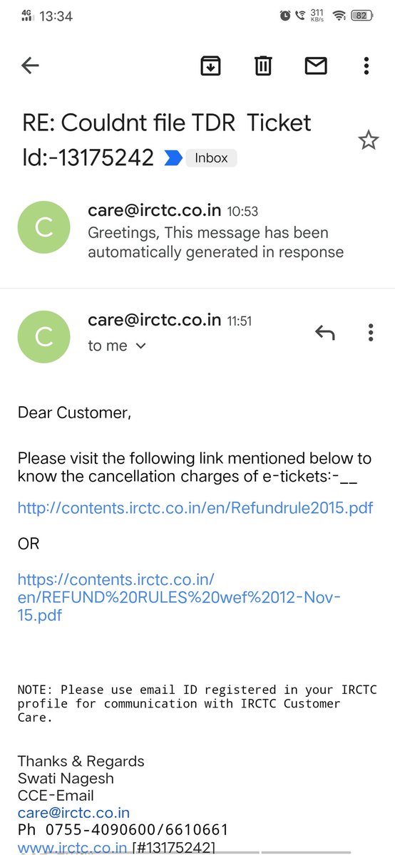 Nandhakumarvetr's tweet photo. @RailwaySeva If a train starts 14 hours late how come it will reach the intermittent station on time ? And this what the reply I got that it will reach on time and they is not indication that it will reach the station that I am boarding on time even though it starts 14 hours late from source https://t.co/LUjABMlE1q