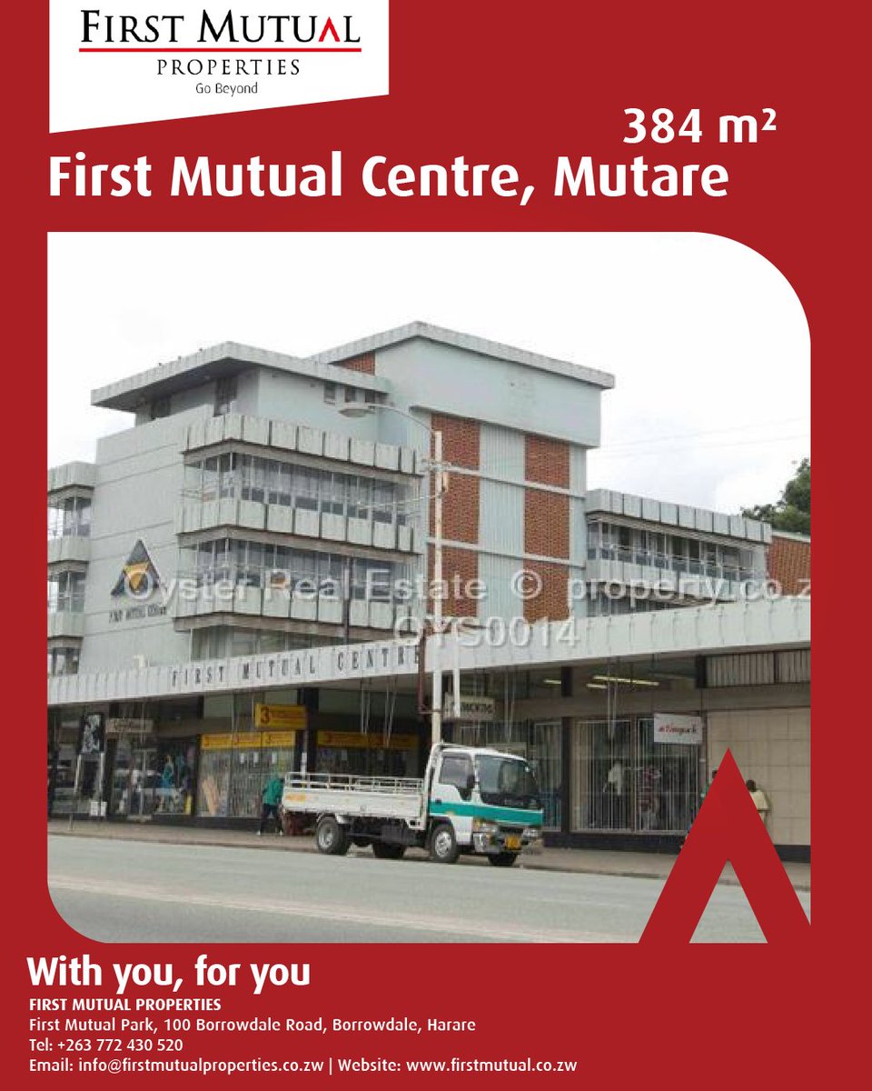 OFFICE SPACE AVAILABLE IN MUTARE

Part of 3rd floor offices with own entrance, shared kitchen and ablution facilities. Amenities include ZESA, internet, municipal water, water tank and fitted kitchen.

#WithYouForYou