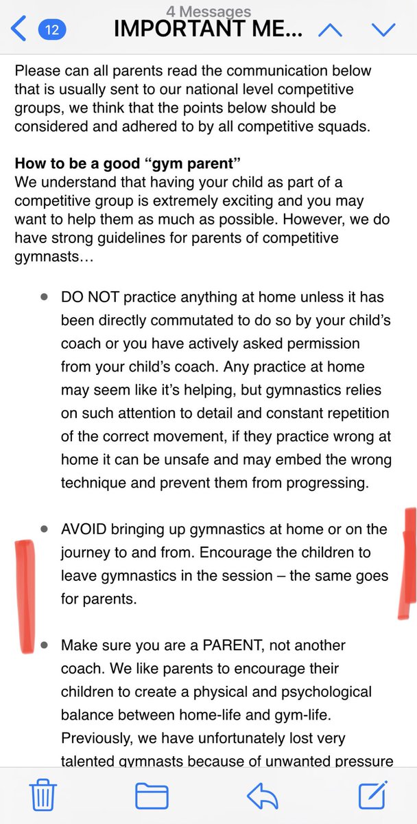 BrettSirrell's tweet photo. @BritGymnastics is this acceptable for our daughter’s BG affiliated gymnastics club to tell parents and children? What happens at gym must stay at gym?? https://t.co/pVNtF0VEZl