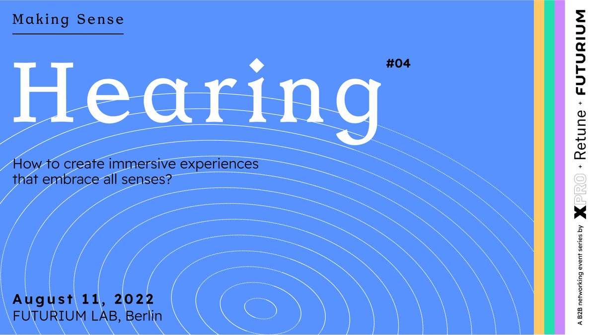 Tonight 6pm at <a href="/FuturiumD/">Futurium</a>: Last #MakingSense event this time with a focus on the sense of hearing!
Join us in person (sign up here futurium.de/de/open-lab-ab…) or watch online (youtube.com/watch?v=zBJE5D…)