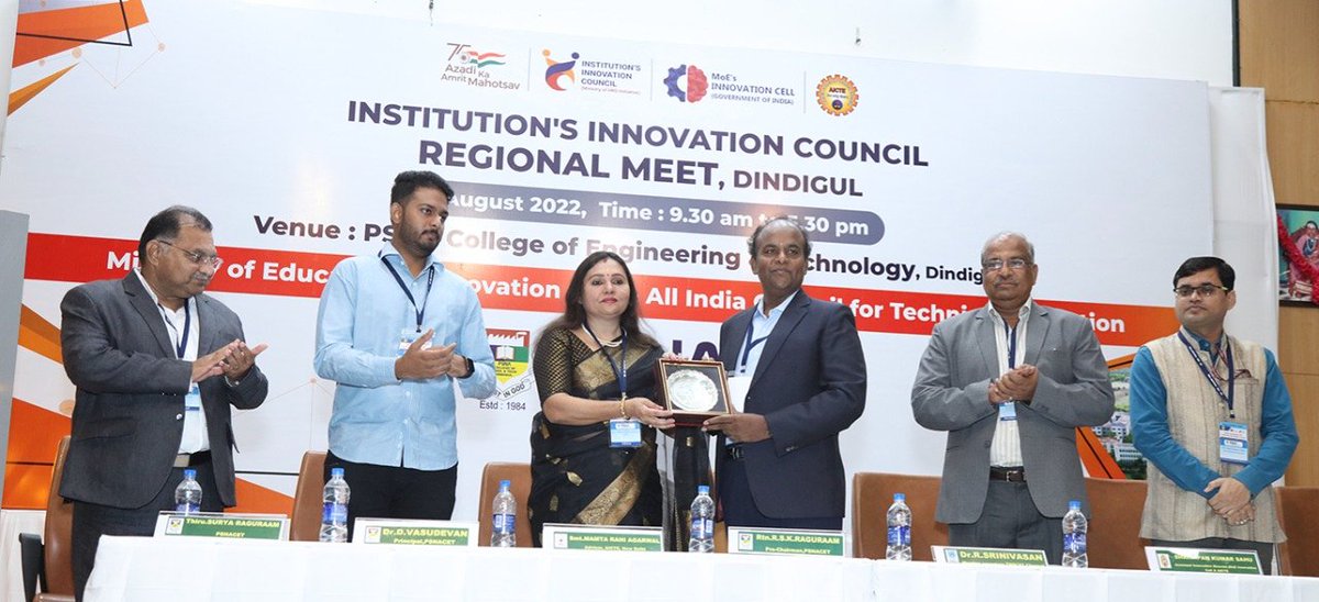 psnacetofficial's tweet image. We feel immensely proud and highly privileged to have hosted the IIC Regional Meet 2022 by Institution&apos;s Innovation Council, Ministry of Education Innovation Cell, AICTE in which 621 participants from 126 institutes of the southern region took part.