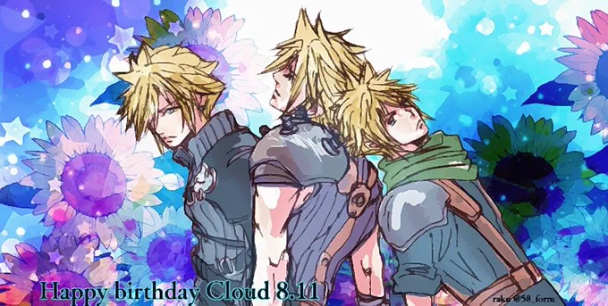 Happy Birthday Cloud Strife 8.11(くらうど誕過去絵 