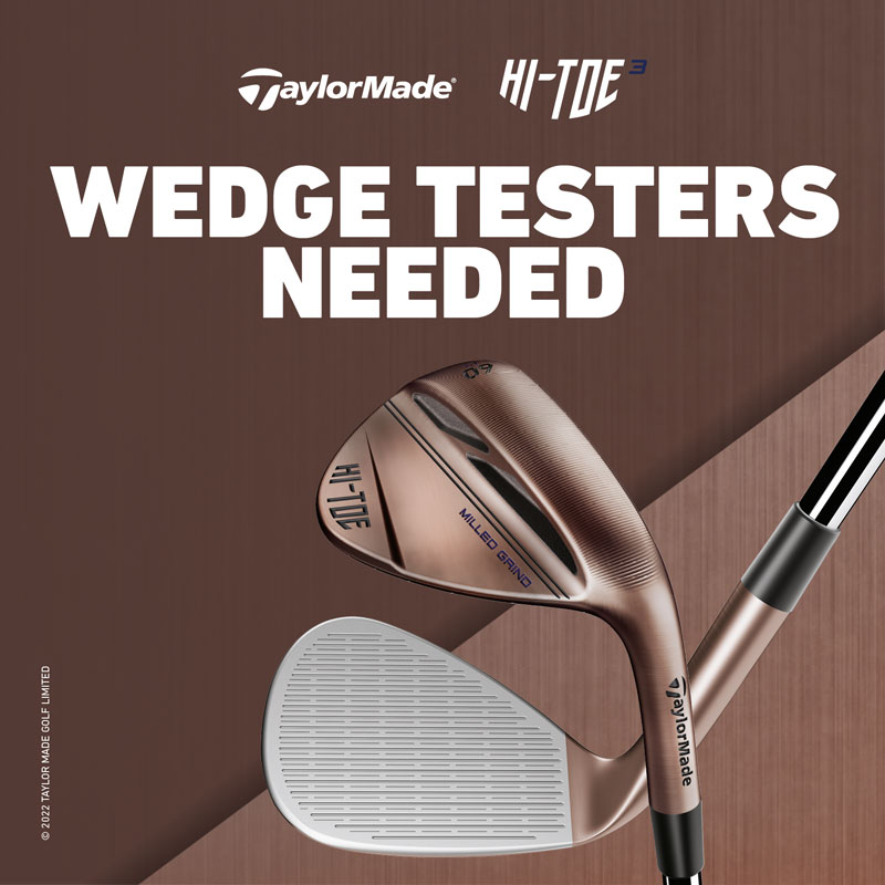 Would YOU like to be an OFFICIAL Wedge Tester for @TaylorMadeTour? TM have asked me to help them find 25 golfers to get sent the new Hi-Toe 3 Wedge, to use, test & keep. I just put it into my bag & its 🔥 btw To enter just RT this & sign up below 👍- bit.ly/3cHcrzY