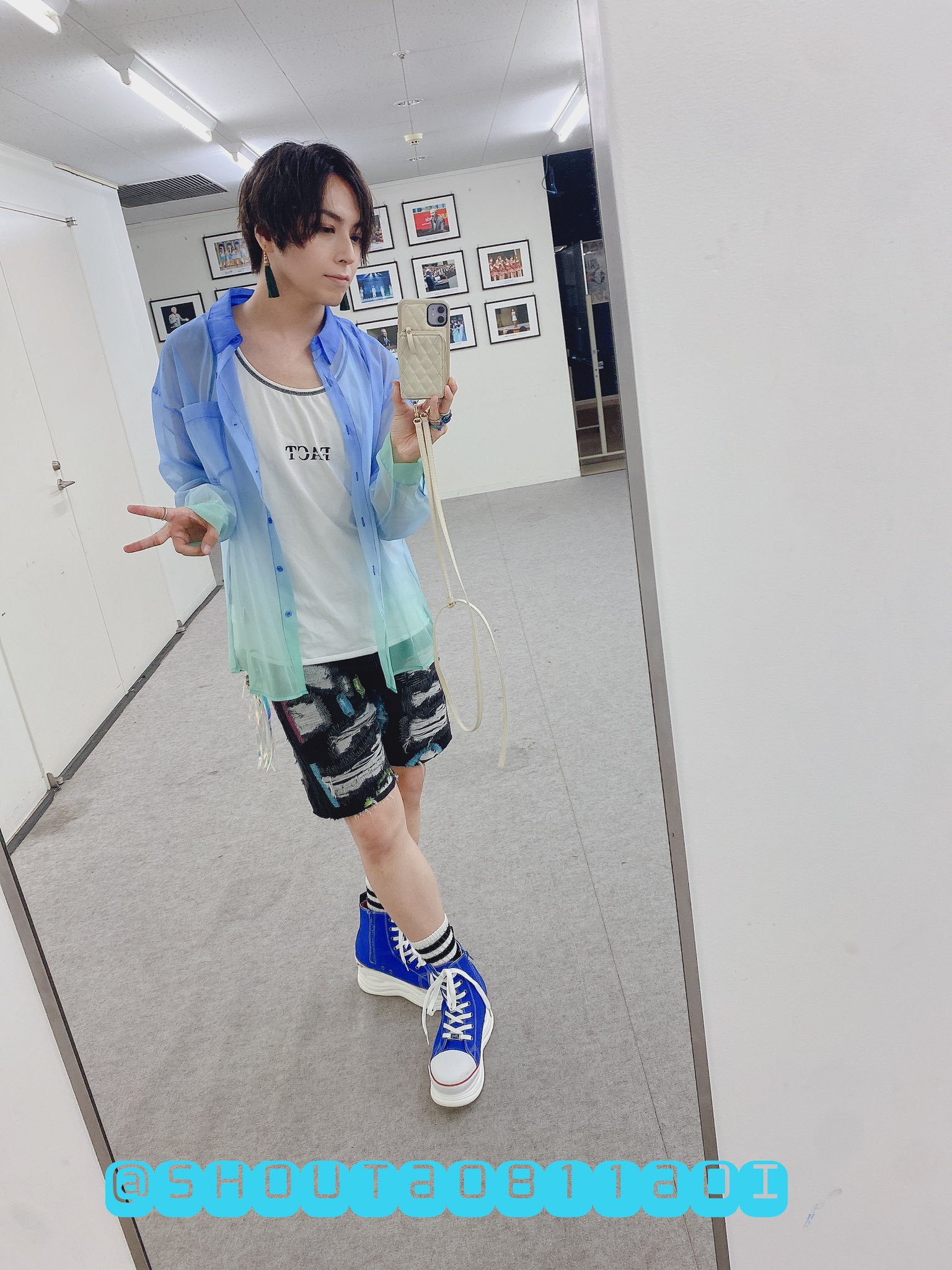 蒼井翔太 直筆サイン入りミストグラフ 顎入り写真 蒼井翔太 直筆サイン