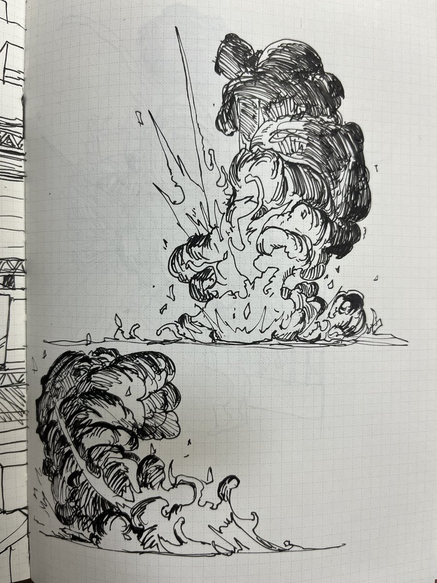 Murakai_'s tweet photo. #イラスト
#落書き
爆発の練習 https://t.co/MaoIJofAqa