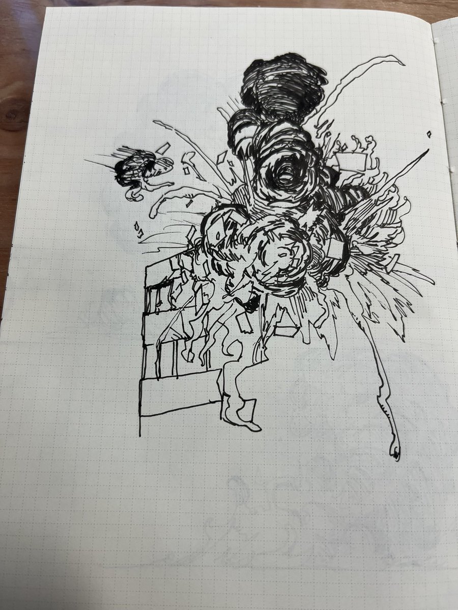 Murakai_'s tweet photo. #イラスト
#落書き
爆発の練習 https://t.co/MaoIJofAqa