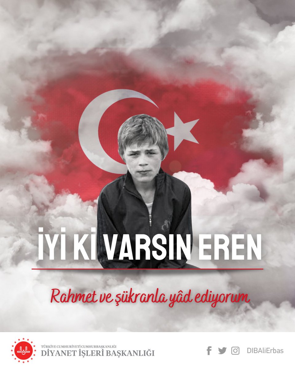 Şehadetinin 5. yılında Eren Bülbül evladımız başta olmak üzere din, iman, vatan ve mukaddesat uğrunda feda-i can eden tüm şehitlerimizi rahmet ve şükranla yâd ediyorum. #iyikivarsınEren