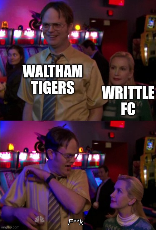 Waltham Tigers trying to enjoy football and getting Writtle in the opening game and 1st round of the cup