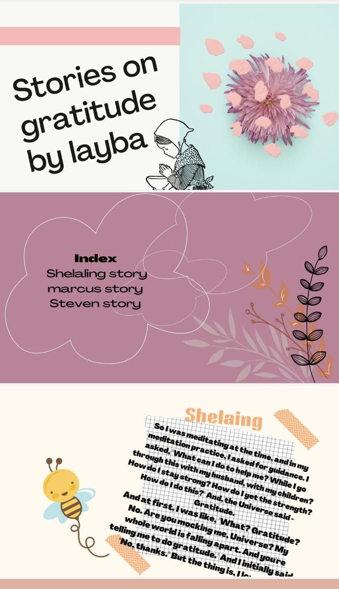 Ceeba_Stalin's tweet photo. Gratitude Task: Few Stories on Gratitude by Layba Ajaz.
@AbhilashaTochi
@T4EduC 
@ShiningStarSchl 
@VikasPota 
@anurag29159611
@MOEUAE_AUH 
@BestSchoolPrize 
@ADEK_tweet https://t.co/vYx6J4mmgk