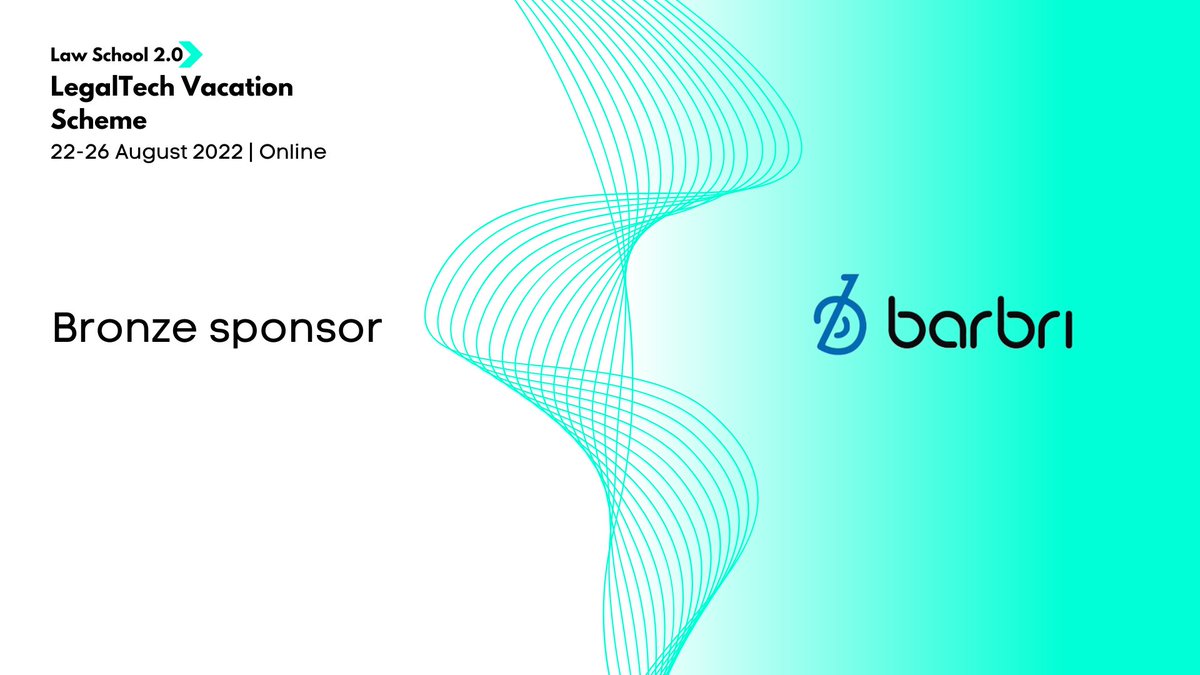 ls2_0's tweet photo. 💥 Up next as a sponsor for this year's LegalTech Vacation Scheme is Barbri!

⚡️ With years of education behind them, we are so excited to have Barbri onboard! 

Be sure to reserve your space for our upcoming scheme: https://t.co/iT3haRvMce

#ltvs #legaltech https://t.co/tdf3EObJUp
