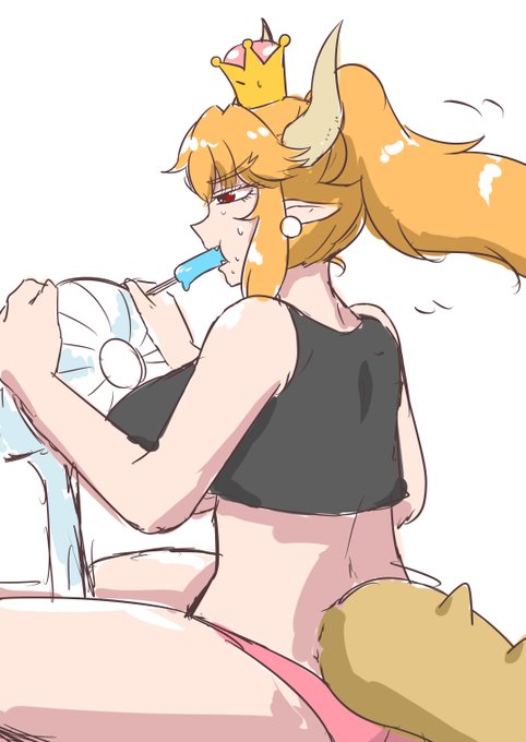 実家マグマを間接照明に使ってる気の狂った家なのに嫁ぎ先の日本のジメジメした暑さに負けるクッパ姫 